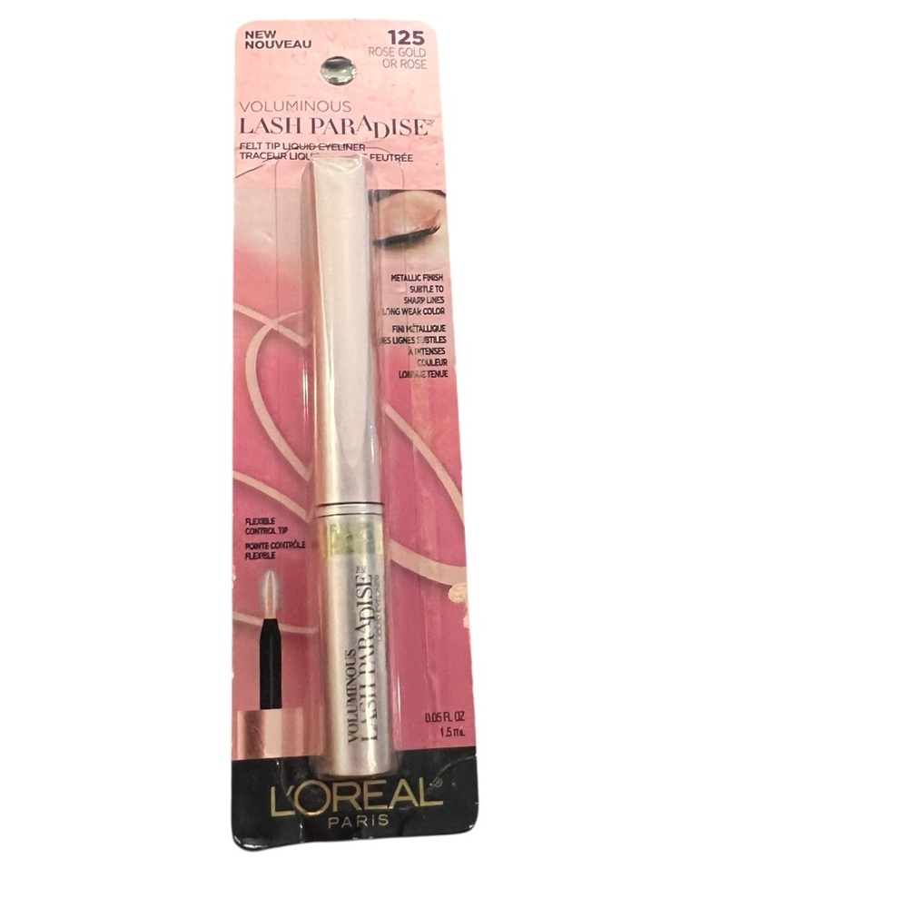 L'Oreal Voluminous Lash Paradise Liquid Eyeliner Felt Tip #125 Rose Gold NEW‎